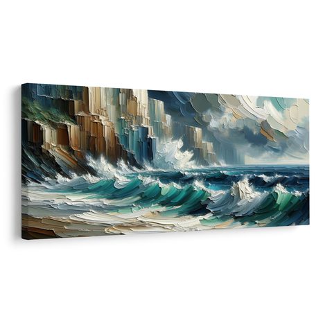 WANDBILD WILDE WELLEN - BILDER MEER UND STRAND - BILDER