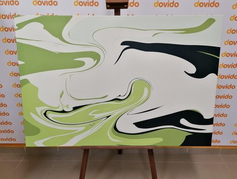 OBRAZ ABSTRAKTNÍ ZELENÝ VZOR - ABSTRAKTNÍ OBRAZY - OBRAZY