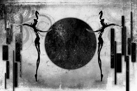 CARTA DA PARATI AUTOADESIVA – DANZA AFRICANA IN BIANCO E NERO - CARTA DA PARATI AUTOADESIVE - CARTA DA PARATI