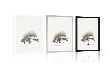 POSTER – ALBERO DECIDUO MINIMALISTA - ALBERI E FOGLIE - POSTER