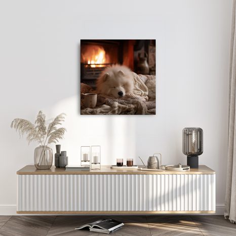 VÁNOČNÍ OBRAZ ÚTULNÁ ZIMNÍ ATMOSFÉRA - VÁNOČNÍ A ZIMNÍ OBRAZY - OBRAZY