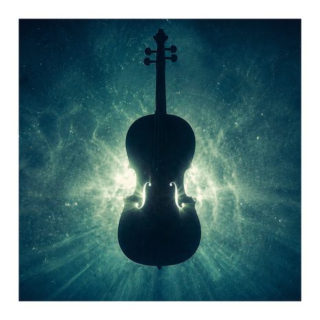 WANDBILD MUSIKALISCHE MAGIE IM RAUM - MUSIKBILDER - BILDER