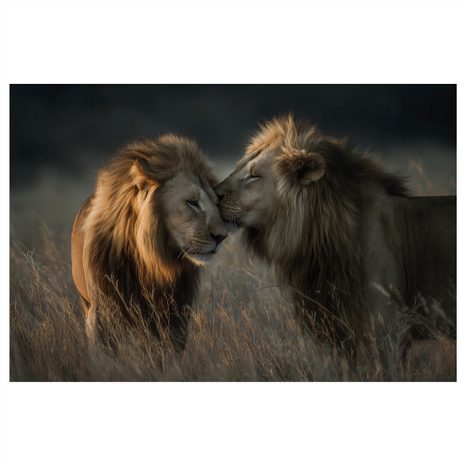 OBRAZ LVI V AFRICKÉ SAVANĚ - OBRAZY LVI A TYGŘI - OBRAZY