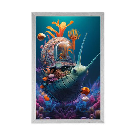 POSTER – LUMACA SURREALISTA - MONDO SOMMERSO - POSTER