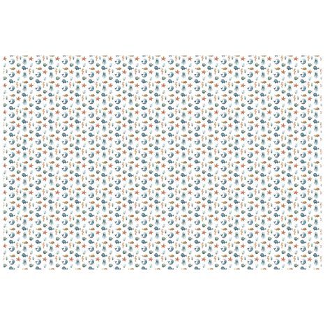 SAMOLJEPLJIVA TAPETA MORSKI SVIJET U PASTELNIM BOJAMA - DJEČJE TAPETE - TAPETE