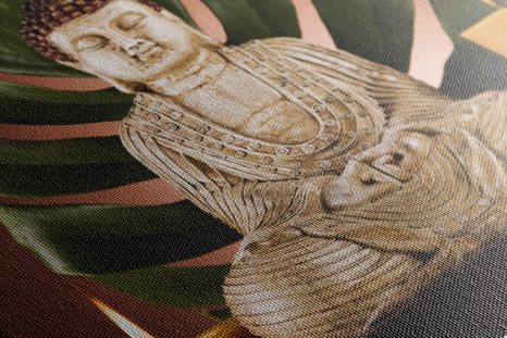 OBRAZ BUDHA S RELAXAČNÍM ZÁTIŠÍM - OBRAZY FENG SHUI - OBRAZY