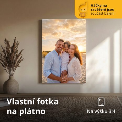 VÁSZONKÉP SAJÁT FOTÓBÓL – ÁLLÓ FORMÁTUM 3:4 - 📤VÁSZONFOTÓ