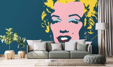 TAPETE MARILYN MONROE IM POP-ART-DESIGN - POP-ART-TAPETEN - TAPETEN