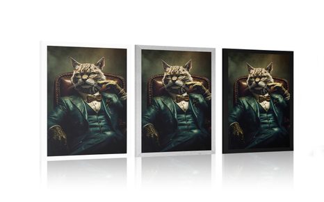 POSTER TIERISCHER GANGSTER KATER - POSTER - 🔥 TOTALAUSVERKAUF