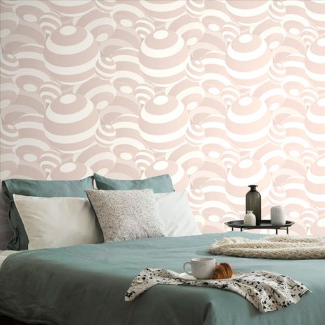 SELF ADHESIVE WALLPAPER GENTLE PINK ABSTRACTION - SELF-ADHESIVE WALLPAPERS - WALLPAPERS