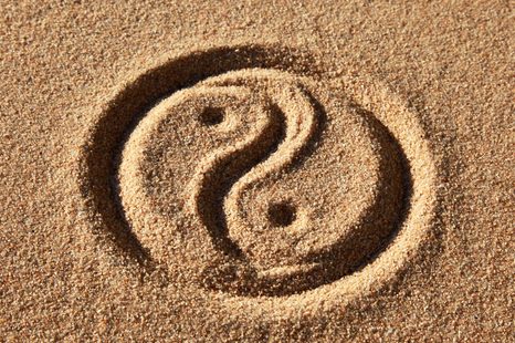 WANDBILD YIN UND YANG - BILDER MIT FENG SHUI-MOTIVEN - BILDER