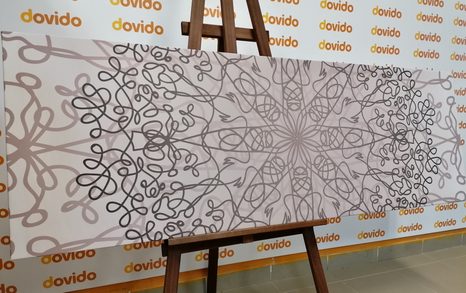 TABLOU ORNAMENT CIRCULAR GRI - TABLOURI FENG SHUI - TABLOURI