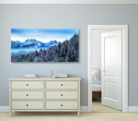 SLIKA ZASNEŽENE GORE - SLIKE NARAVE IN POKRAJINE - SLIKE