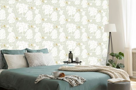 WALLPAPER GOLDEN APPLE ORCHARD - WALLPAPERS NATURE - WALLPAPERS