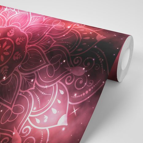 TAPETE MANDALA MIT GALAKTISCHEM HINTERGRUND - TAPETEN MIT FENG SHUI-MOTIVEN - TAPETEN