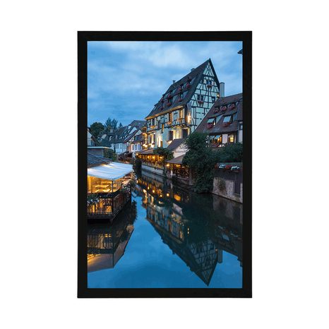 PLAKÁT MALEBNÝ KANÁL VE FRANCII - MĚSTA - PLAKÁTY