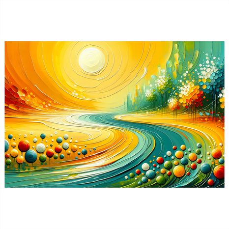 OBRAZ PROUDĚNÍ SVĚTLA A VODY - OBRAZY PŘÍRODY A KRAJINY - OBRAZY