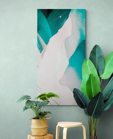 QUADRO SU TELA – ASTRAZIONE BLU MODERNA - QUADRI ASTRATTO - STAMPE E QUADRI