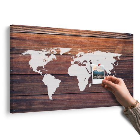 PARAFA KÉP TÉRKÉP FA HÁTTÉREN - PARAFA KÉPEK - KÉPEK