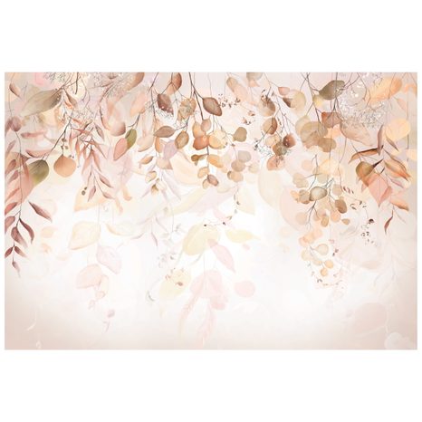 SELBSTKLEBENDE TAPETE SANFTE BERÜHRUNG DER NATUR IN BRAUN - SELBSTKLEBENDE TAPETEN - TAPETEN