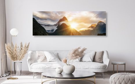 OBRAZ FASCINUJÍCÍ VÝCHOD SLUNCE NA HORÁCH - OBRAZY PŘÍRODY A KRAJINY - OBRAZY