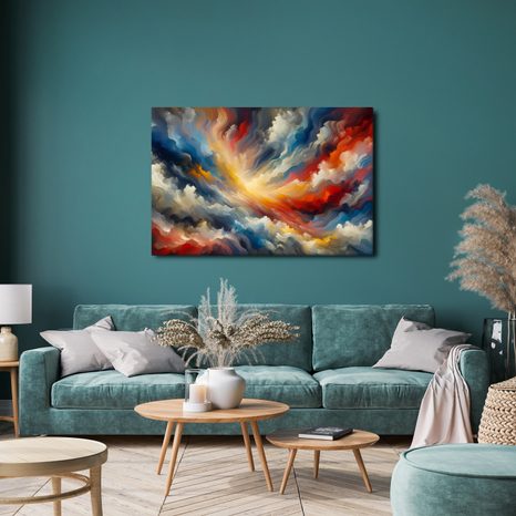 WANDBILD ABSTRAKTER STURM - WANDBILDER ABSTRAKTE FORMEN - BILDER