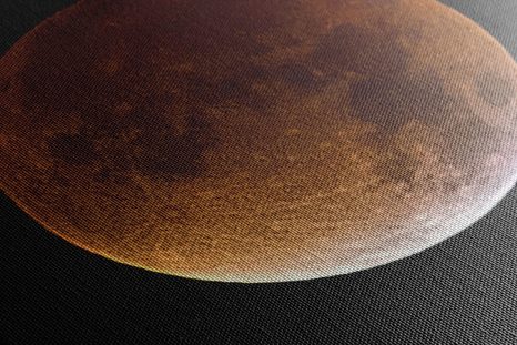 WANDBILD MOND AM NACHTHIMMEL - BILDER VON UNIVERSUM UND STERNEN - BILDER