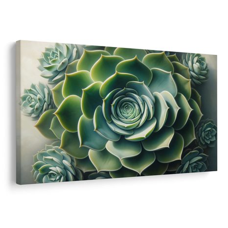 WANDBILD IN DEN ARMEN DER BLÄTTER - BOTANISCHE BILDER - BILDER