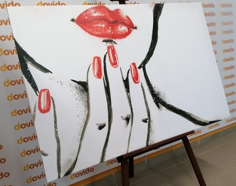 TABLOU PORTRETUL FEMEI ÎN ACUARELĂ - TABLOURI CU DIVERSE PERSOANE - TABLOURI