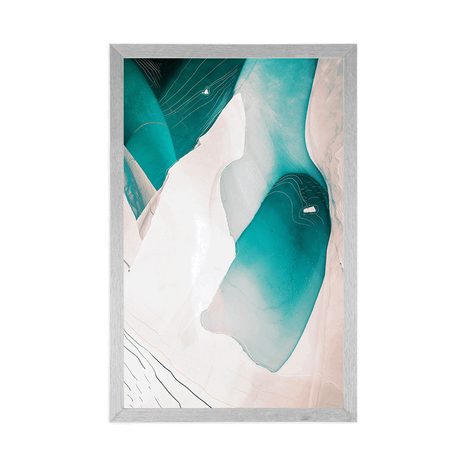 POSTER ABSTRAKTE BERGSEEN - MOTIVE AUS UNSERER WERKSTATT - POSTER