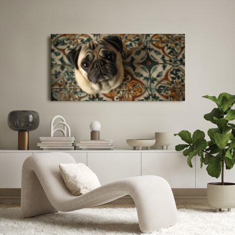 OBRAZ PSÍ POHLED NA ORNAMENTY - OBRAZY PSI - OBRAZY