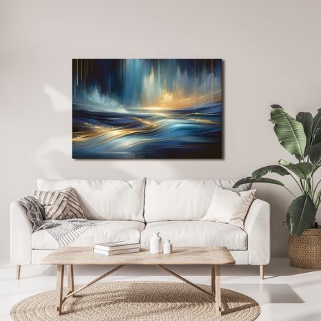 OBRAZ ZÁŘE NAD VLNAMI - OBRAZY MOŘE A PLÁŽ - OBRAZY