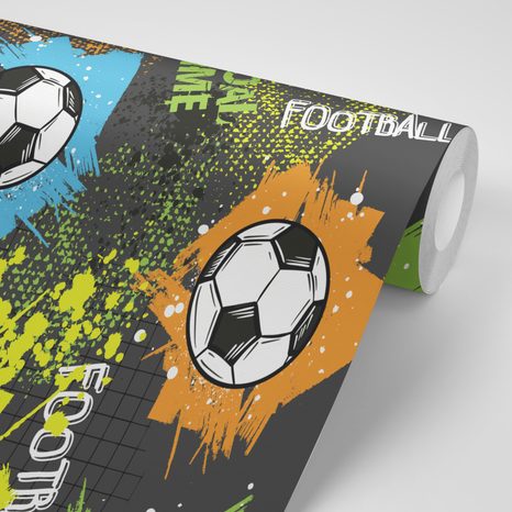 WALLPAPER SOCCER BALL ON AN ABSTRACT BACKGROUND - WALLPAPERS - 🔥 TOTAL SALE 🔥