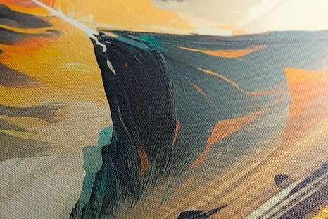 OBRAZ AKTIVNÍ SOPKA - OBRAZY HORY - OBRAZY