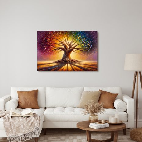 OBRAZ KOUZELNÝ STROM ŽIVOTA V BARVÁCH - OBRAZY STROMY ŽIVOTA - OBRAZY