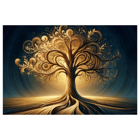 WANDBILD MAGISCHER LEBENSBAUM - BILDER BÄUME DES LEBENS - BILDER