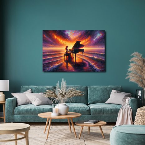 OBRAZ PÍSEŇ SVĚTLA A MOŘE - OBRAZY MOŘE A PLÁŽ - OBRAZY