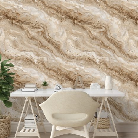 TAPETA PŘÍRODNÍ BÉŽOVÝ MRAMOROVÝ VZOR - MRAMOROVÉ TAPETY - TAPETY