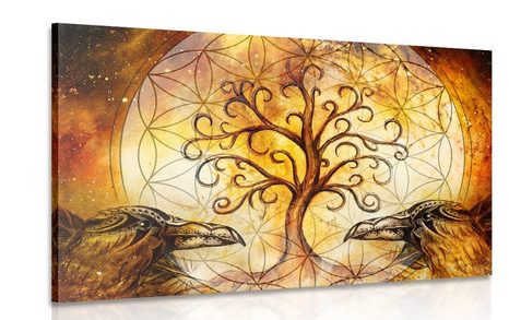 CANVAS PRINT MAGICAL TREE OF LIFE - PICTURES FENG SHUI - PICTURES