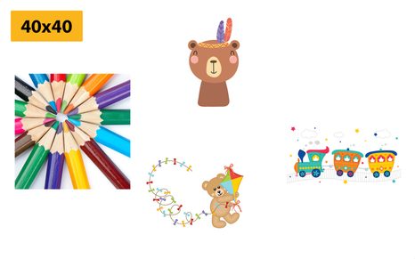 SET OBRAZŮ V ZÁBAVNÉM BAREVNÉM PROVEDENÍ - SESTAVY OBRAZŮ - OBRAZY