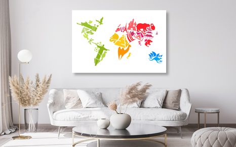 ΕΙΚΌΝΑ ΣΤΟΝ ΠΑΓΚΌΣΜΙΟ ΧΆΡΤΗ ΦΕΛΛΟΎ ΜΕ ΣΎΜΒΟΛΑ ΜΕΜΟΝΩΜΈΝΩΝ ΗΠΕΊΡΩΝ - ΠΊΝΑΚΕΣ ΣΤΟ ΦΕΛΛΌ - ΠΊΝΑΚΕΣ