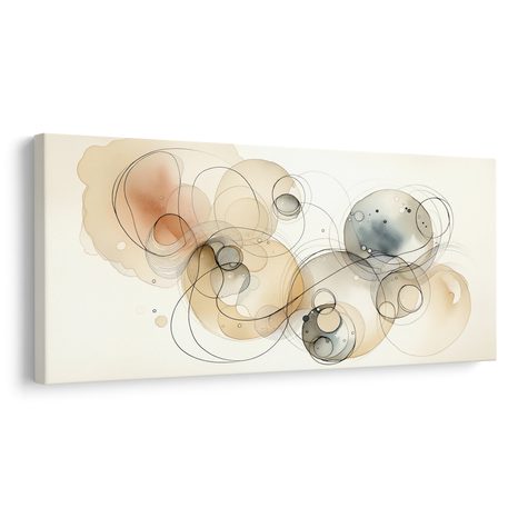 WANDBILD KREISABSTRAKTION - WANDBILDER ABSTRAKTE FORMEN - BILDER