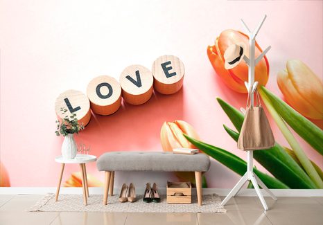 ΤΟΙΧΟΓΡΑΦΊΑ ΚΎΒΟΙ ΜΕ ΤΗΝ ΕΠΙΓΡΑΦΉ LOVE - ΑΠΟΣΠΆΣΜΑΤΑ ΤΑΠΕΤΣΑΡΊΑΣ ΚΑΙ ΠΑΝΌ - ΤΑΠΕΤΣΑΡΊΕΣ