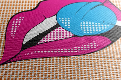 WANDBILD POP-ART-LUTSCHER - POP-ART-BILDER - BILDER