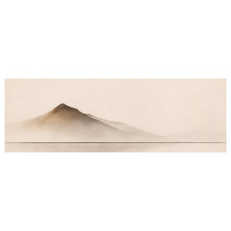 TABLEAU SUR TOILE – SILHOUETTE PAISIBLE DES MONTAGNES - TABLEAUX DE MONTAGNE - TABLEAUX