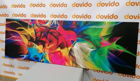 OBRAZ ABSTRAKCYJNY CHAOS KOLORÓW - OBRAZY ABSTRAKCYJNE - OBRAZY