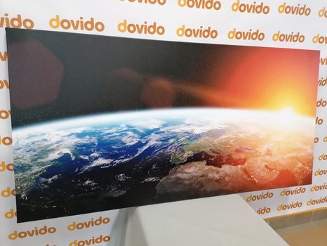 OBRAZ POHĽAD NA PLANÉTU Z VESMÍRU - OBRAZY VESMÍRU A HVIEZD - OBRAZY