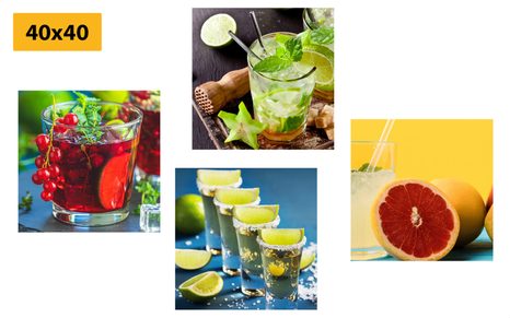 ΣΕΤ ΕΙΚΌΝΩΝ ΠΟΤΏΝ ΣΕ ΈΝΤΟΝΑ ΧΡΏΜΑΤΑ - ΣΎΝΟΛΟ ΠΊΝΑΚΕΣ - ΠΊΝΑΚΕΣ