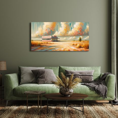 OBRAZ PŘÍBĚHY Z AMERICKÉ SILNICE - VINTAGE A RETRO OBRAZY - OBRAZY