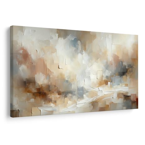 WANDBILD ZARTE ABSTRAKTION IN BEIGE - ABSTRAKTE BILDER - BILDER